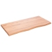 Estante pared madera roble tratada marrón claro 100x50x(2-4) cm