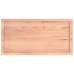 Estante pared madera roble tratada marrón claro 100x50x(2-4) cm