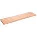 Estante pared madera roble tratada marrón claro 120x30x(2-4) cm