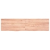 Estante pared madera roble tratada marrón claro 120x30x(2-4) cm