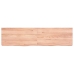 Estante pared madera roble tratada marrón claro 120x30x(2-6) cm