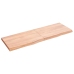 Estante pared madera roble tratada marrón claro 120x40x(2-4) cm