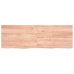 Estante pared madera roble tratada marrón claro 120x40x(2-4) cm