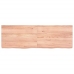 vidaXL Estante pared madera roble tratada marrón claro 120x40x(2-6) cm