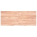 Estante pared madera roble tratada marrón claro 120x50x(2-4) cm