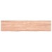 vidaXL Estante pared madera roble tratada marrón claro 140x30x(2-6) cm