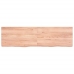 Estante pared madera roble tratada marrón claro 140x40x(2-6) cm