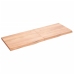 Estante pared madera roble tratada marrón claro 140x50x(2-4) cm