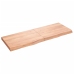 Estante pared madera roble tratada marrón claro 140x50x(2-6) cm