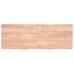 Estante pared madera roble tratada marrón claro 140x50x(2-6) cm