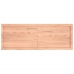 Estante pared madera roble tratada marrón claro 140x50x(2-6) cm