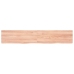 Estante pared madera roble tratada marrón claro 160x30x(2-4) cm