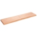 Estante pared madera roble tratada marrón claro 160x40x(2-6) cm