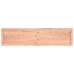 Estante pared madera roble tratada marrón claro 160x40x(2-6) cm