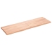 vidaXL Estante pared madera roble tratada marrón claro 160x50x(2-4) cm