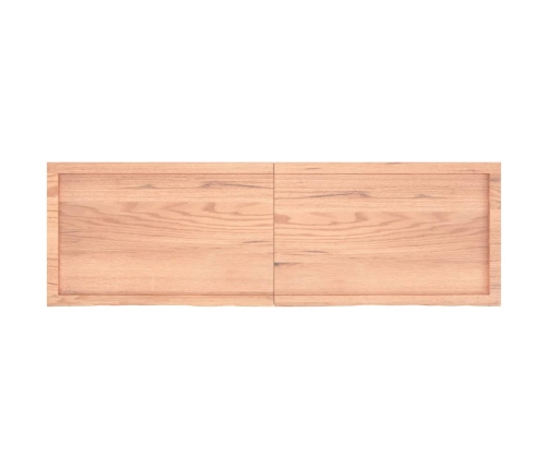 vidaXL Estante pared madera roble tratada marrón claro 160x50x(2-4) cm