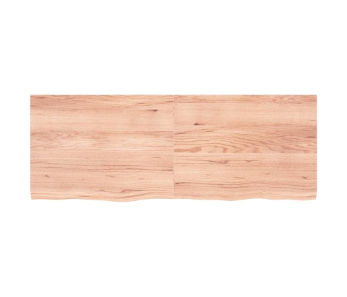 Estante pared madera roble tratada marrón claro 160x60x(2-4) cm