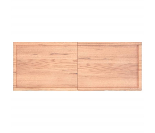 Estante pared madera roble tratada marrón claro 160x60x(2-4) cm