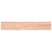 Estante pared madera roble tratada marrón claro 180x30x(2-4) cm