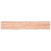 Estante pared madera roble tratada marrón claro 180x30x(2-6) cm