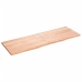 Estante pared madera roble tratada marrón claro 180x60x(2-4) cm