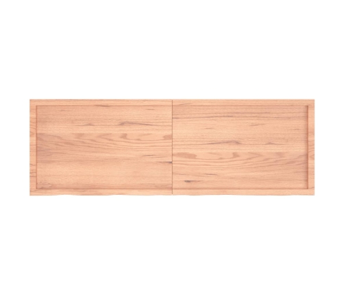 Estante pared madera roble tratada marrón claro 180x60x(2-6) cm