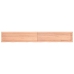 Estante pared madera roble tratada marrón claro 200x30x(2-4) cm