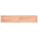 Estante pared madera roble tratada marrón claro 200x40x(2-4) cm