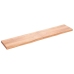 vidaXL Estante pared madera roble tratada marrón claro 200x40x(2-6) cm