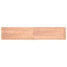 vidaXL Estante pared madera roble tratada marrón claro 200x40x(2-6) cm