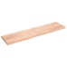 Estante pared madera roble tratada marrón claro 200x50x(2-4) cm