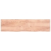 vidaXL Estante pared madera roble tratada marrón claro 200x50x(2-6) cm