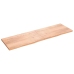 Estante pared madera roble tratada marrón claro 200x60x(2-4) cm