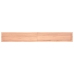 vidaXL Estante pared madera roble tratada marrón claro 220x30x(2-4) cm