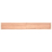 Estante pared madera roble tratada marrón claro 220x30x(2-6) cm