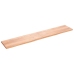 vidaXL Estante pared madera roble tratada marrón claro 220x40x(2-4) cm