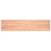 Estante pared madera roble tratada marrón claro 220x50x(2-4) cm