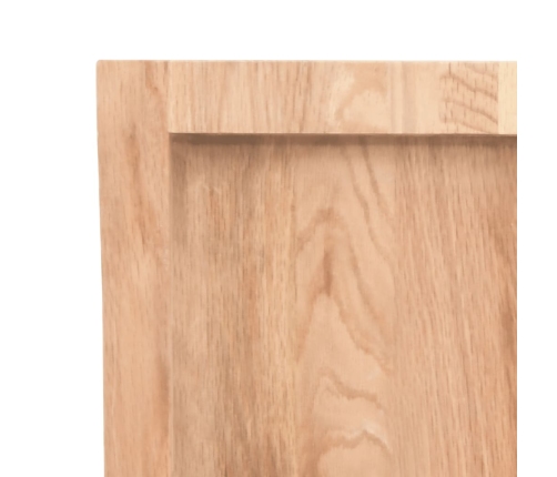 Estante pared madera roble tratada marrón claro 220x50x(2-4) cm