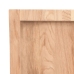 Estante pared madera roble tratada marrón claro 220x50x(2-4) cm