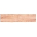 Estante pared madera roble tratada marrón claro 220x50x(2-6) cm