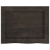 Estante pared madera roble tratada marrón oscuro 40x30x(2-4) cm