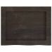 Estante pared madera roble tratada marrón oscuro 40x30x(2-6) cm