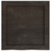 Estante pared madera roble tratada marrón oscuro 40x40x(2-4) cm