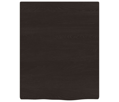 vidaXL Estante de pared madera roble tratada marrón oscuro 40x50x2 cm