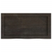 Estante pared madera roble tratada marrón oscuro 60x30x(2-4) cm