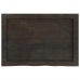 Estante pared madera roble tratada marrón oscuro 60x40x(2-4) cm