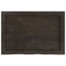 Estante pared madera roble tratada marrón oscuro 60x40x(2-6) cm