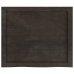 Estante pared madera roble tratada marrón oscuro 60x50x(2-4) cm