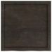 Estante pared madera roble tratada marrón oscuro 60x60x(2-4) cm