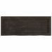 Estante pared madera roble tratada marrón oscuro 80x30x(2-4) cm